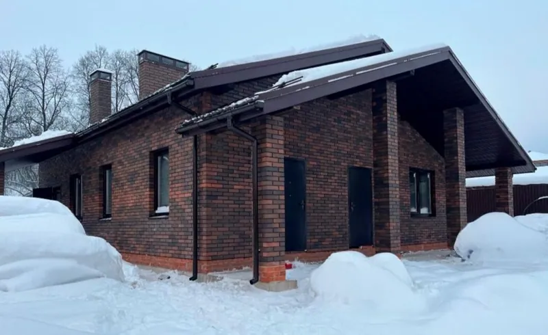 Частный дом, облицовка кирпичом VOLGABRICK